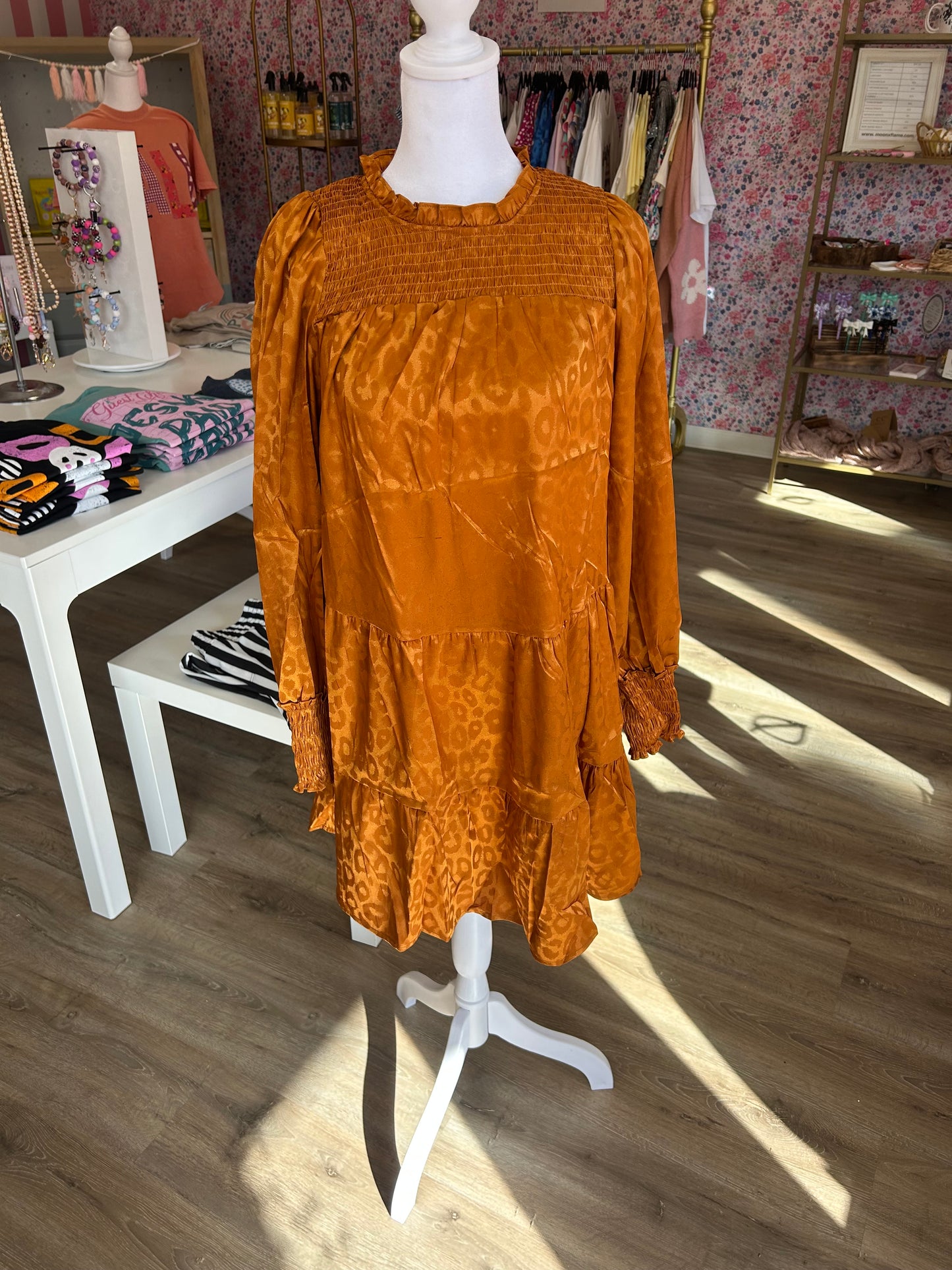 Leopard Copper Outshine Dress PP068