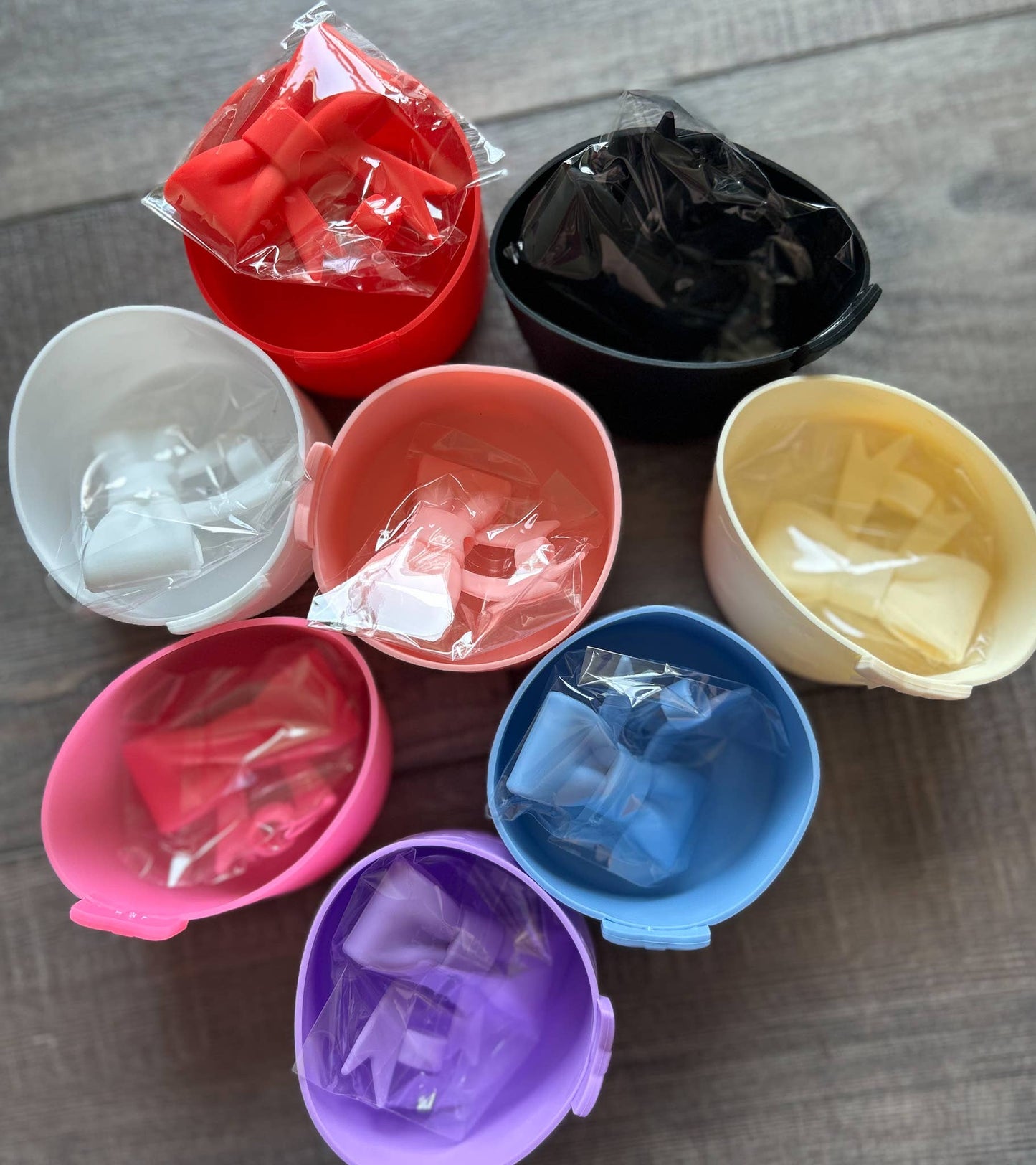 Silicone Bow Straw Topper with Matching Tumbler Boot PP106
