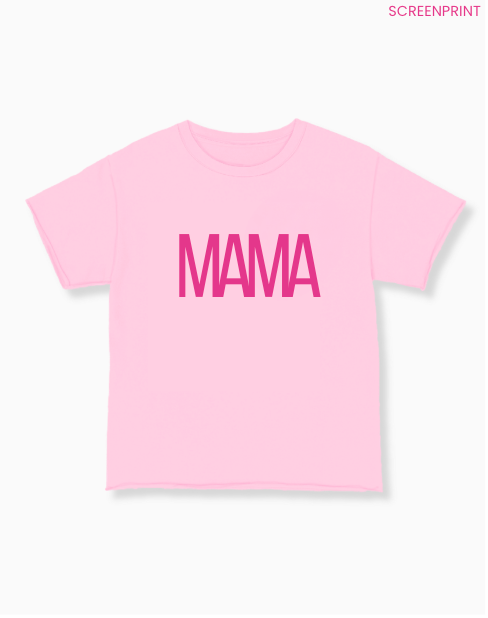 MAMA on Pink Relaxed Fit Tee PP154