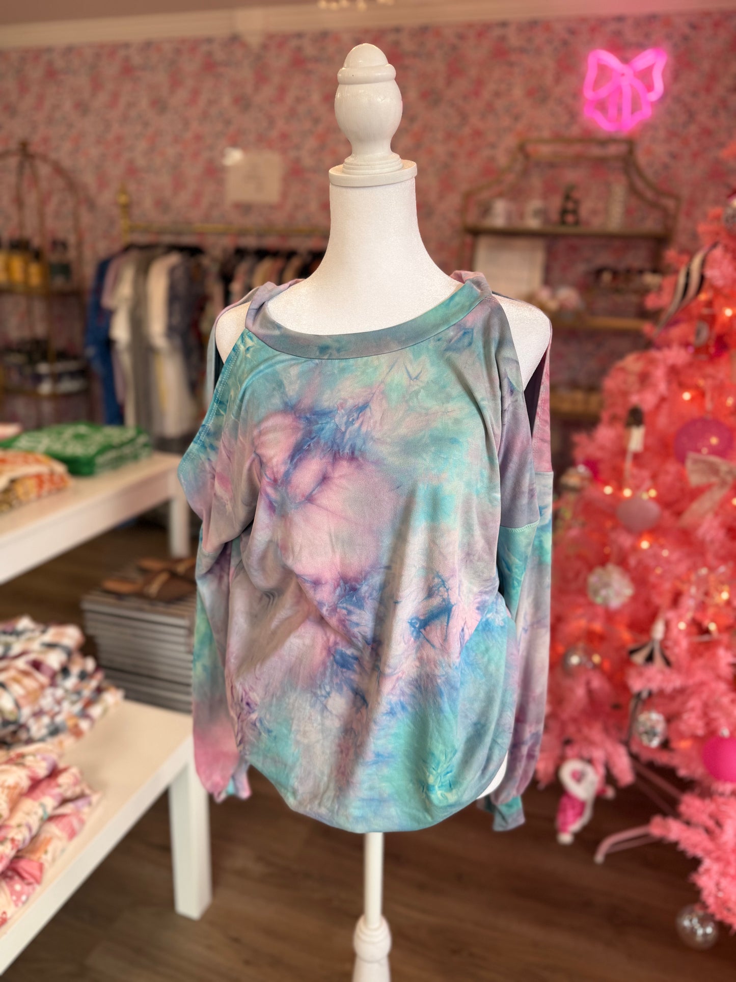 Cotton Candy Tie Dye Blouse PP080