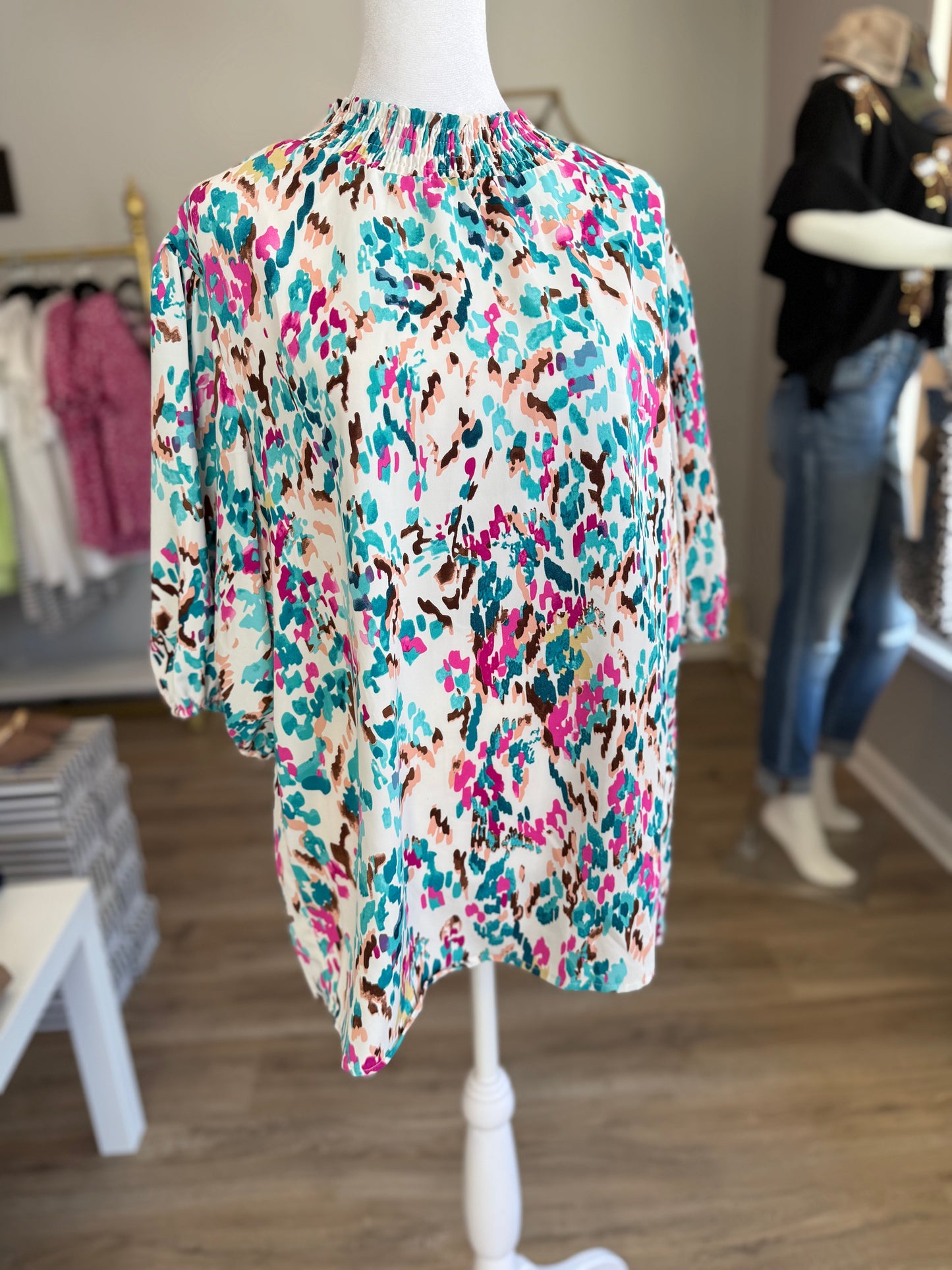 Colorful Cheetah Blouse PP037