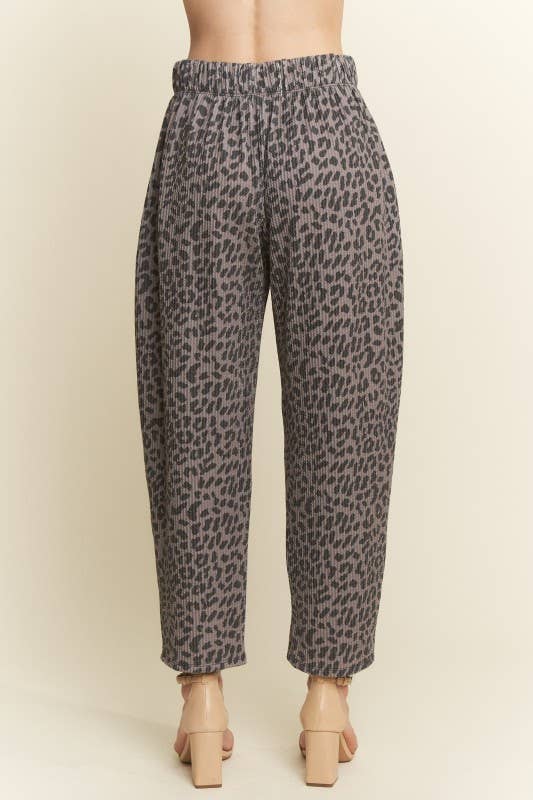 ANIMAL URBAN RIB STRAIGHT LEG PANTS WITH CONTRAST pp183