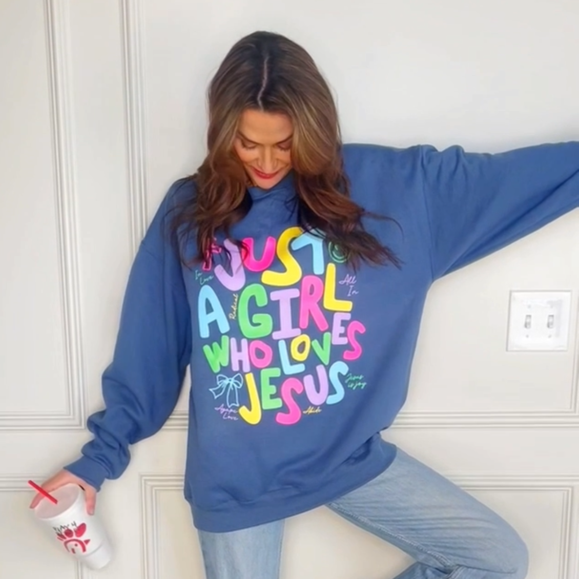Just a Girl Who Loves Jesus Sweatshirt PP128