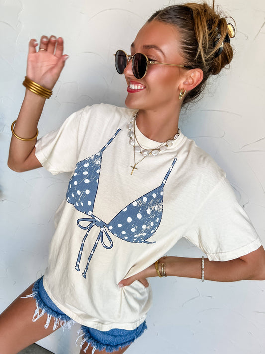 Polka Dot Bikini Top Tee PP171