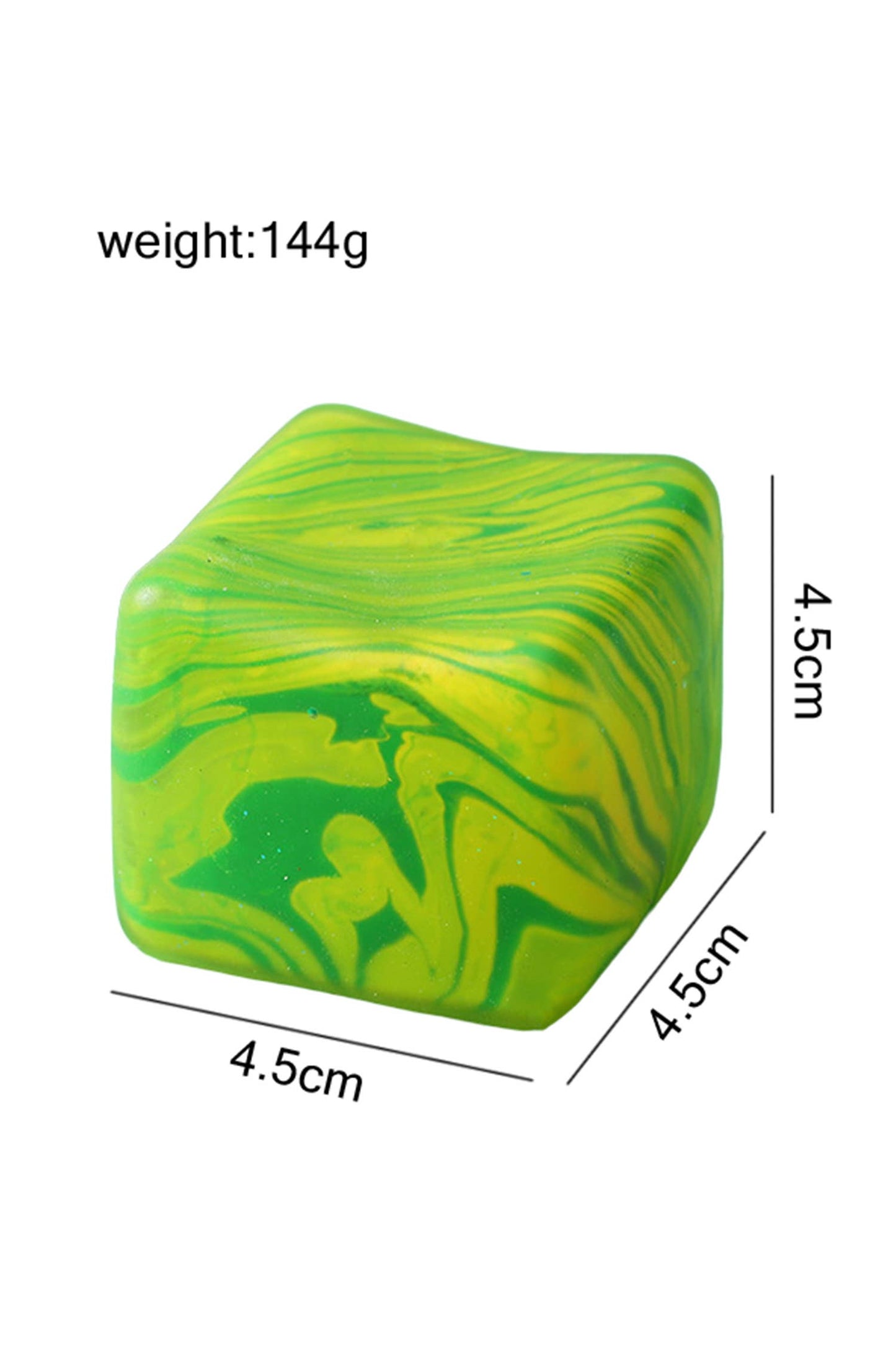 Glitter Cube Stress Relief Squeeze Toy
