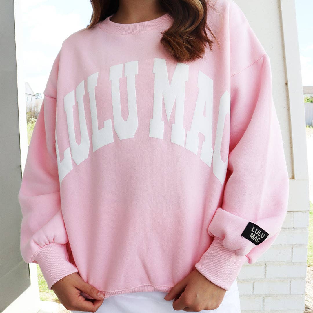 Lulu Mac Sweatshirt Light Pink/White - Puff PP141