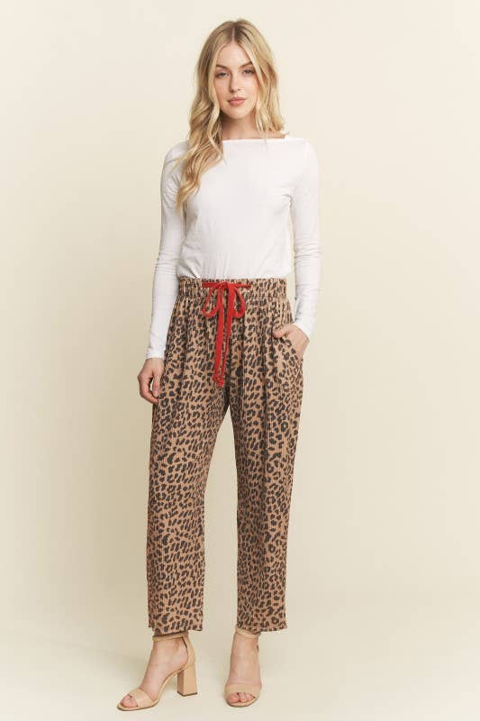 ANIMAL URBAN RIB STRAIGHT LEG PANTS WITH CONTRAST pp183