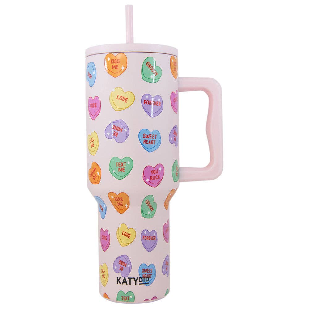 Candy Heart Valentine's Stainless Steel Tumbler PP120