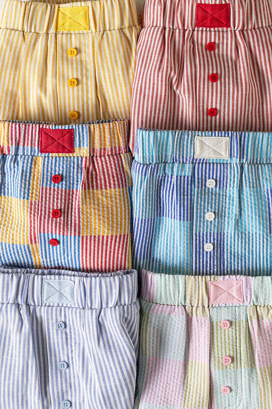 NP70735-Striped & Checker Boxer Shorts PP159