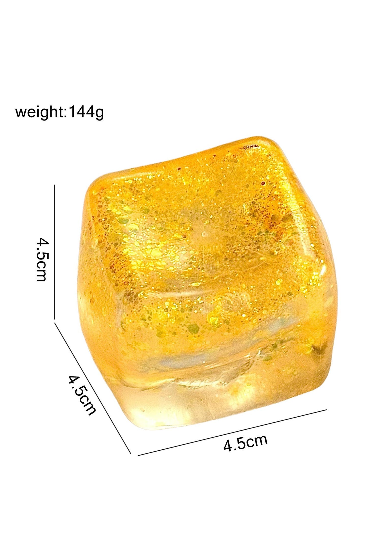 Glitter Cube Stress Relief Squeeze Toy