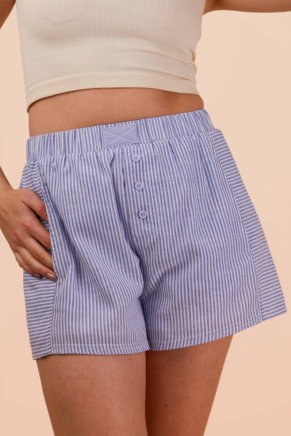 NP70735-Striped & Checker Boxer Shorts PP159