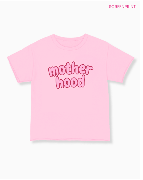 Motherhood on Pink Relaxed Fit Tee PP153