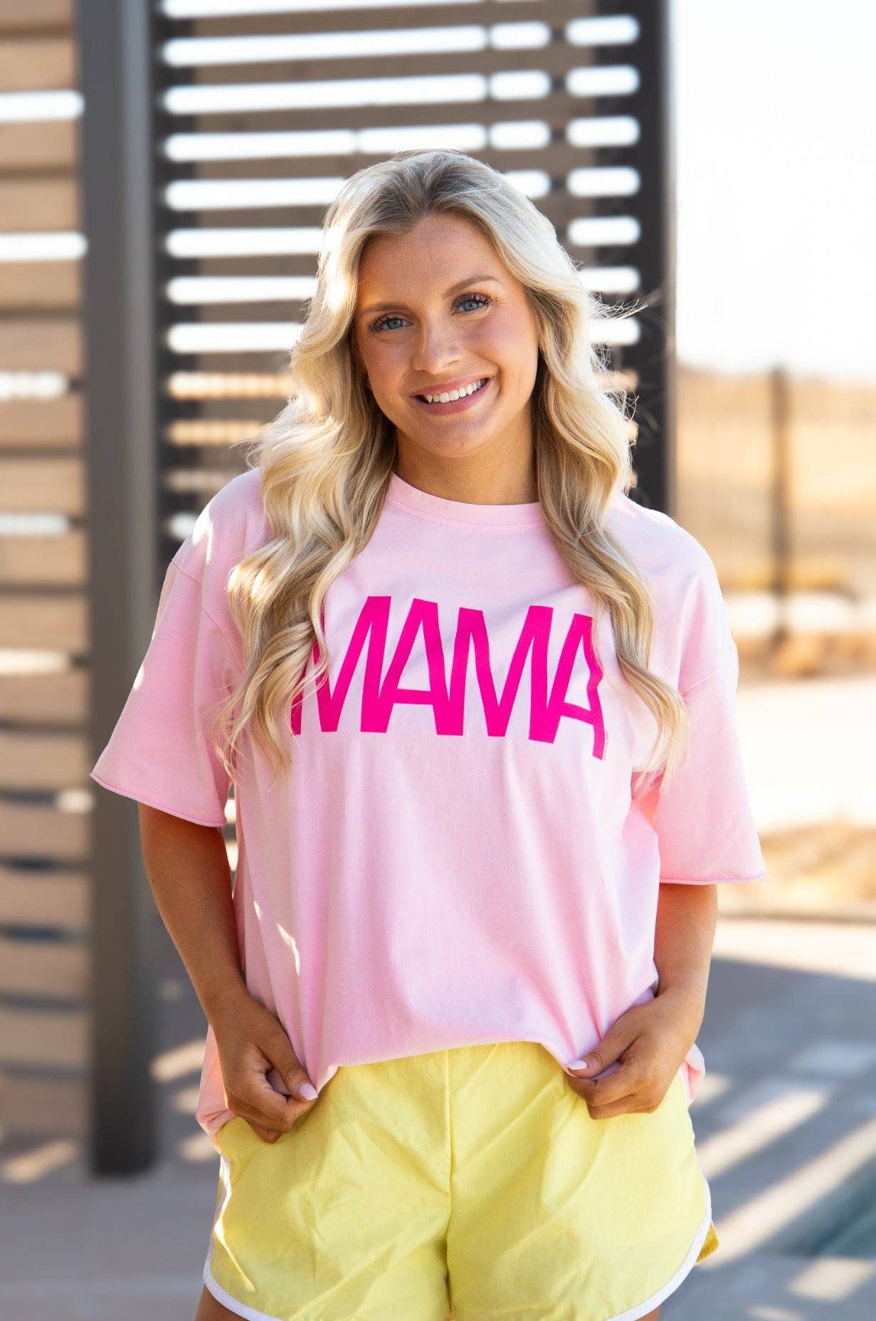 MAMA on Pink Relaxed Fit Tee PP154