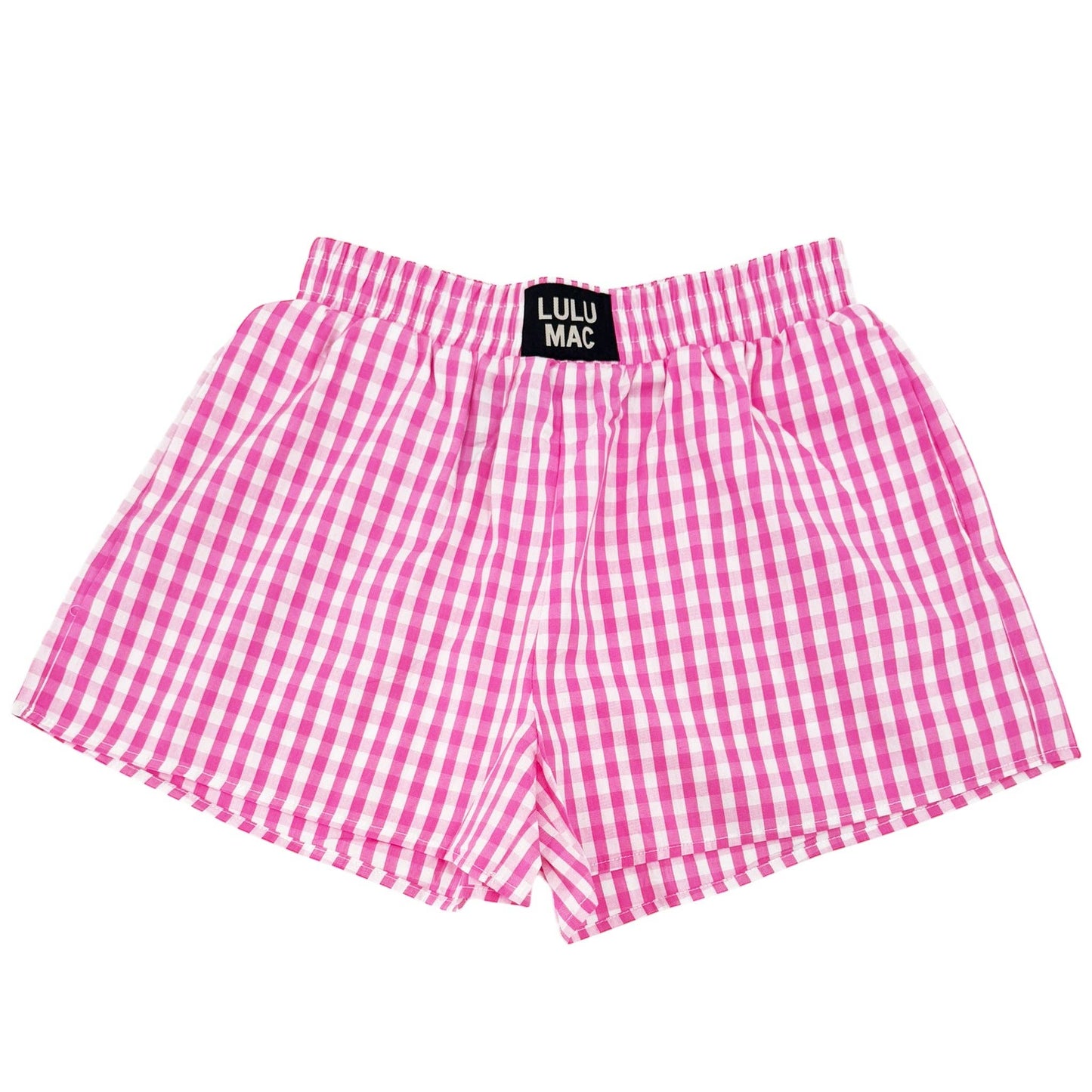 PINK GINGHAM BOXER SHORT PP151