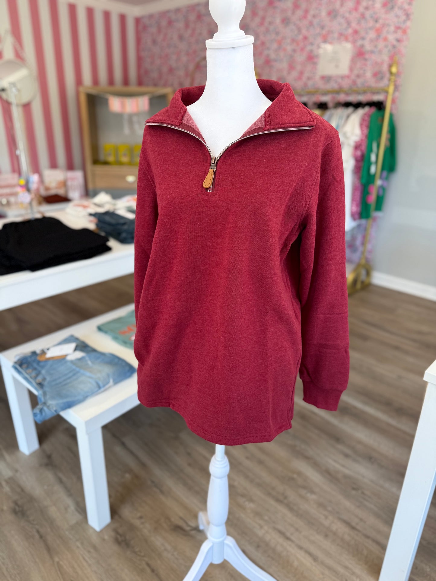 Miley Quarter Zip Pullover PP041