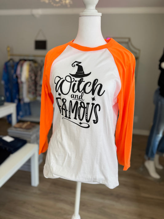 "Witch and Famous' Long Sleeve Tee PP026