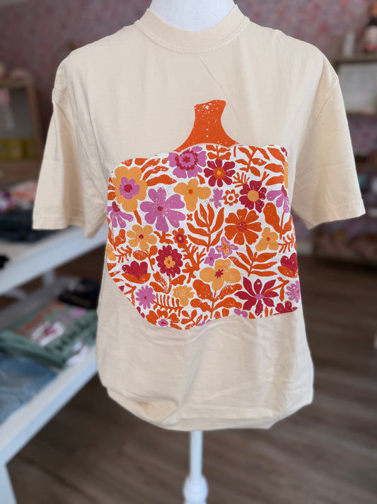 Petal Pumpkin Tee PPO47