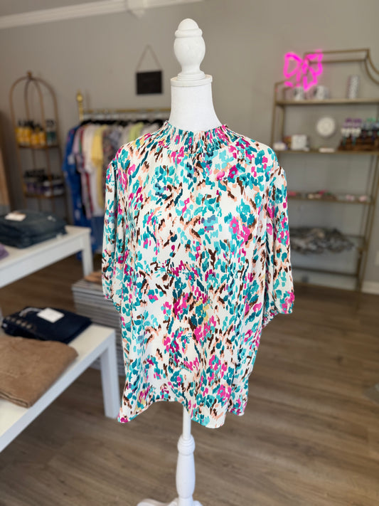 Colorful Cheetah Blouse PP037