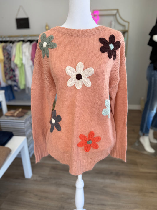 Rose Floral Sweater RR027