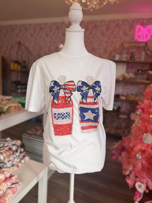 USA Champagne Tee RR008