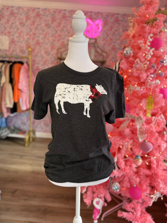 Christmas Cow Tee PP077