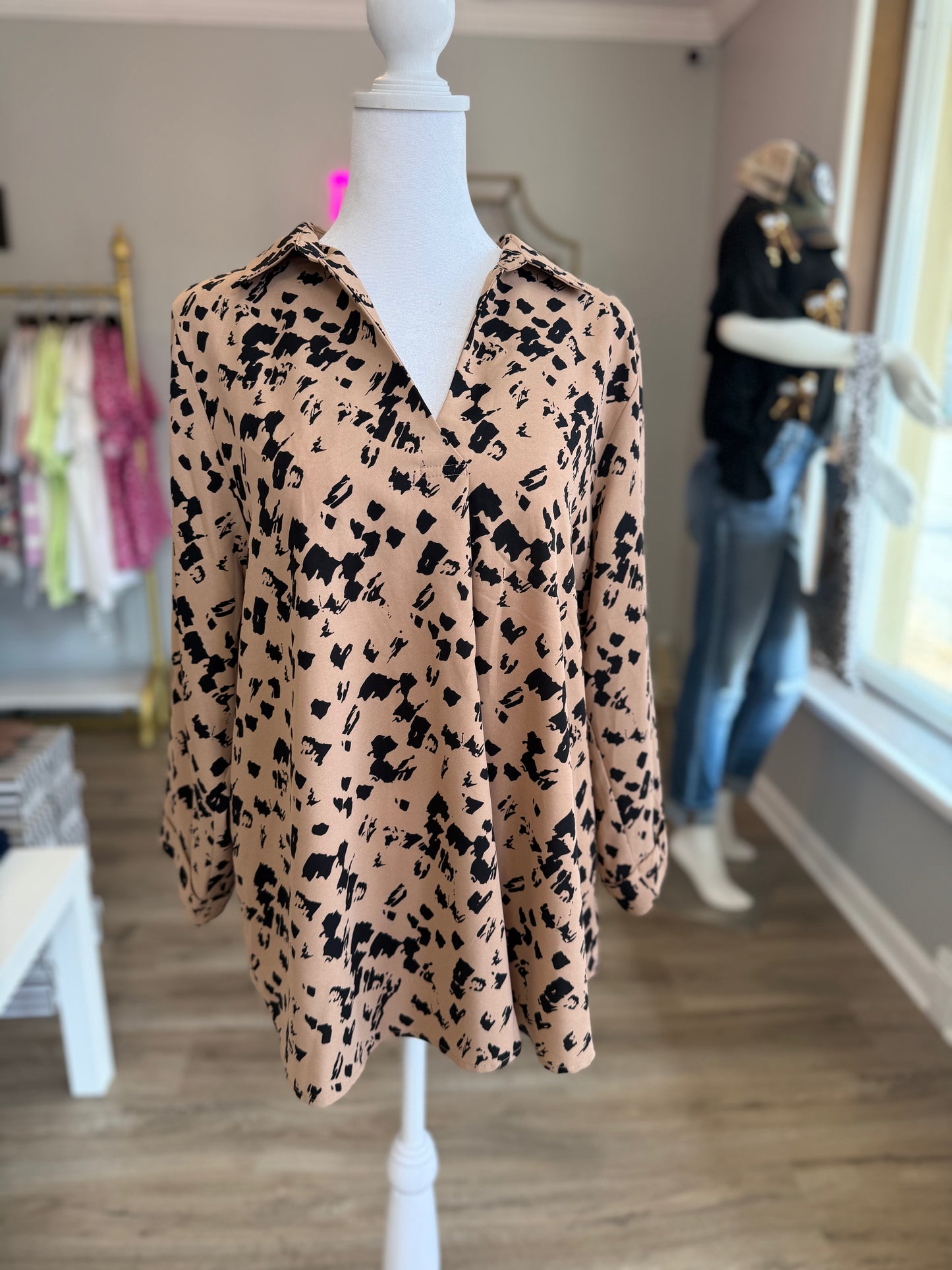 Cheetah Blouse PP023