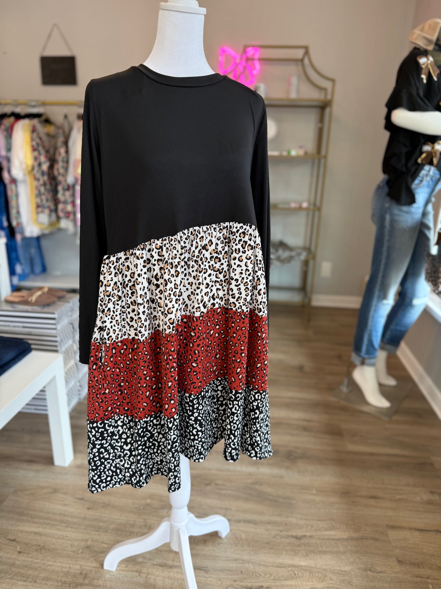 Tri-Colored Leopard Dres PP017