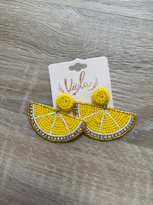 Lemon Earrings PP052