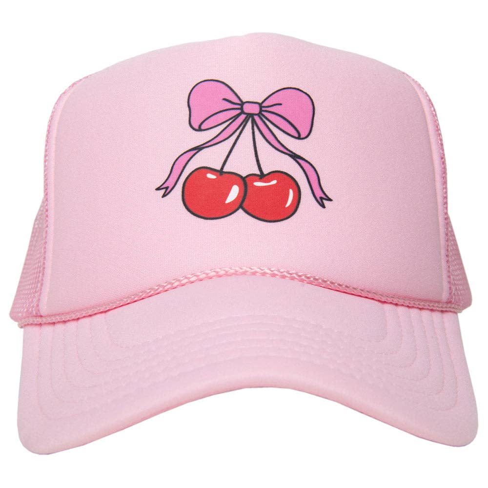 Cherry Bow Foam Trucker Hat Wholesale PP121