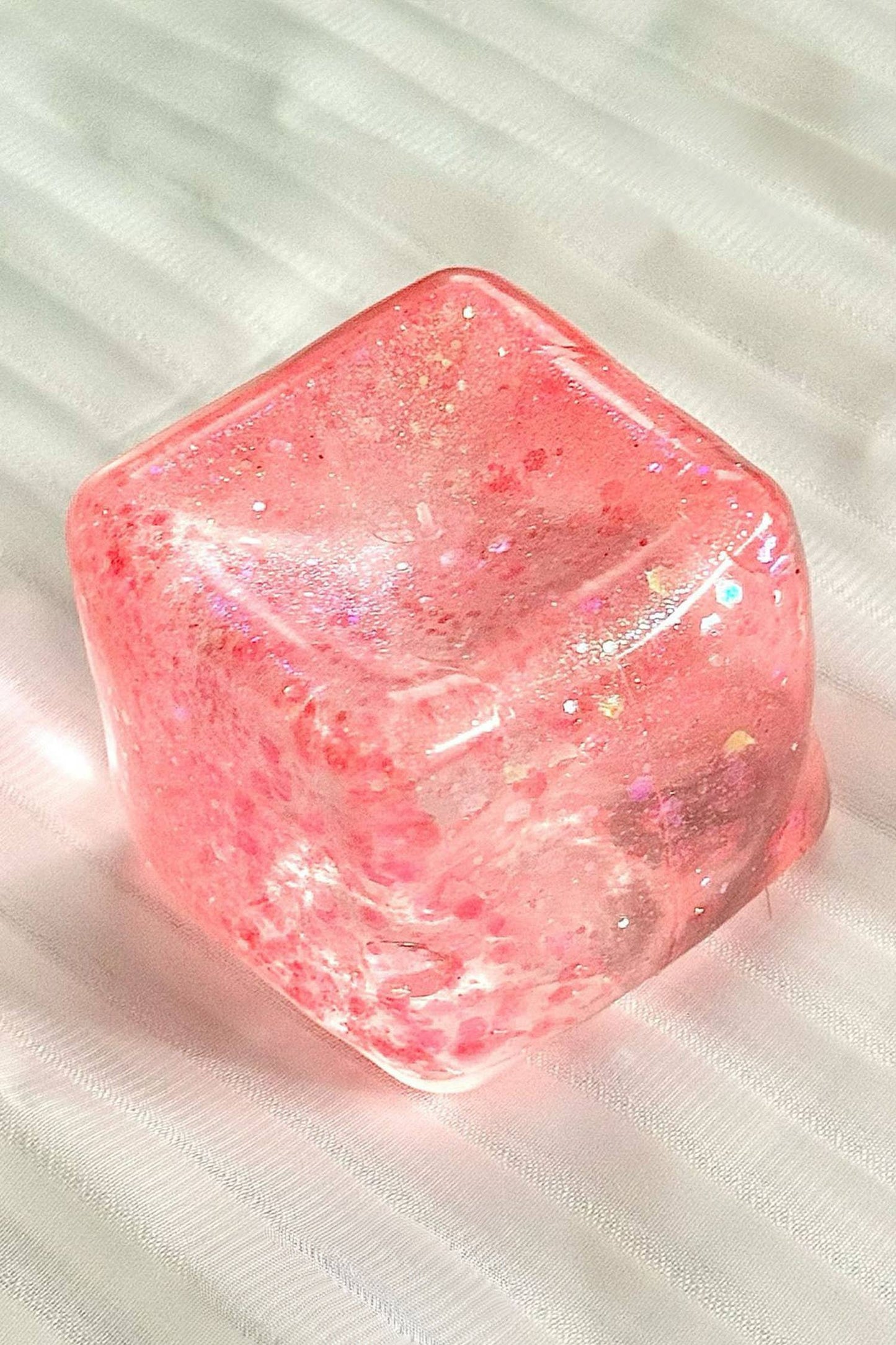Glitter Cube Stress Relief Squeeze Toy