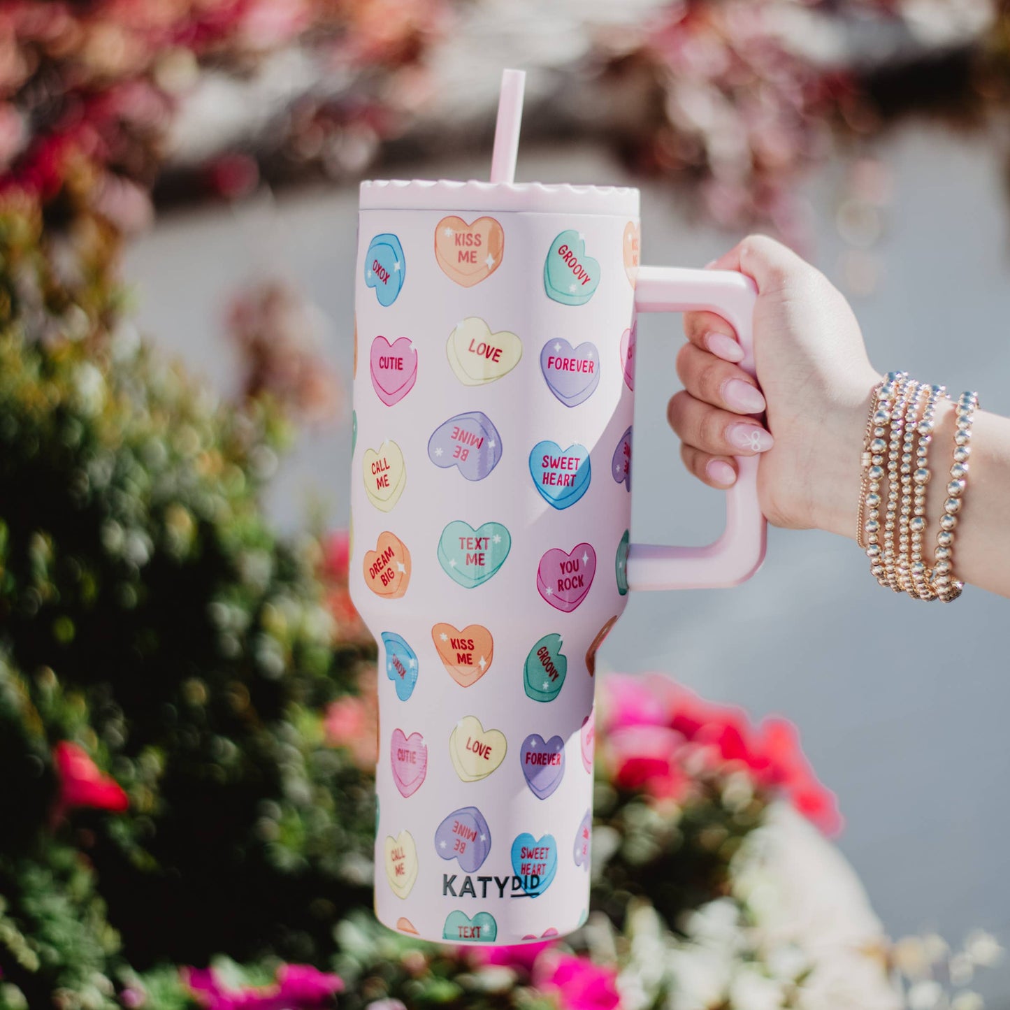 Candy Heart Valentine's Stainless Steel Tumbler PP120