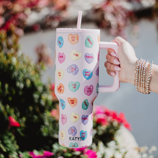 Candy Heart Valentine's Stainless Steel Tumbler PP120