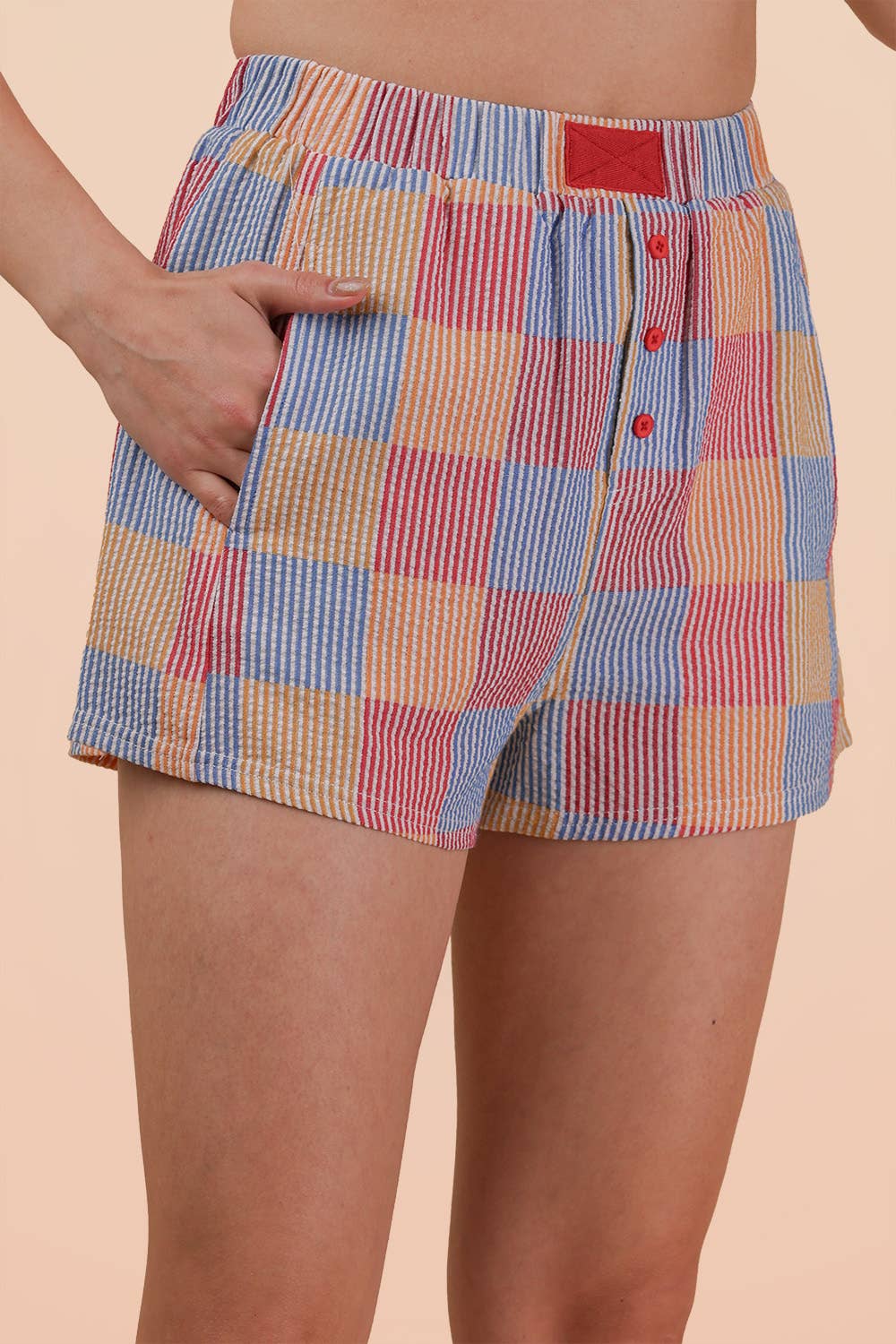 NP70735-Striped & Checker Boxer Shorts PP159