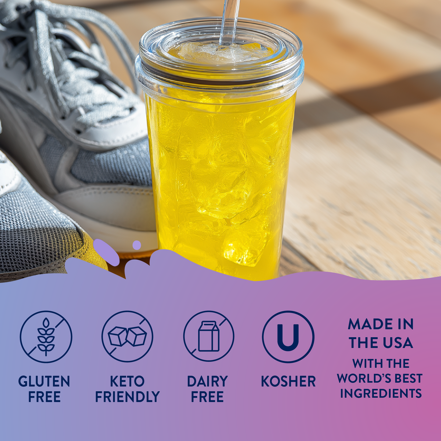 Sugar Free Pineapple Whip Hydration with Electrolytes