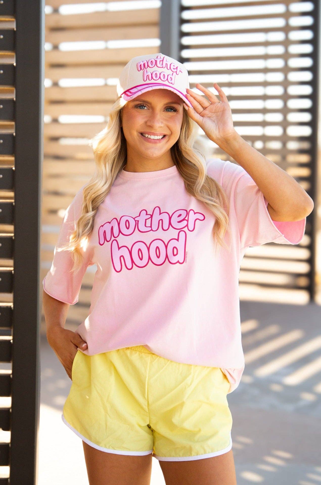 Motherhood on Pink Relaxed Fit Tee PP153