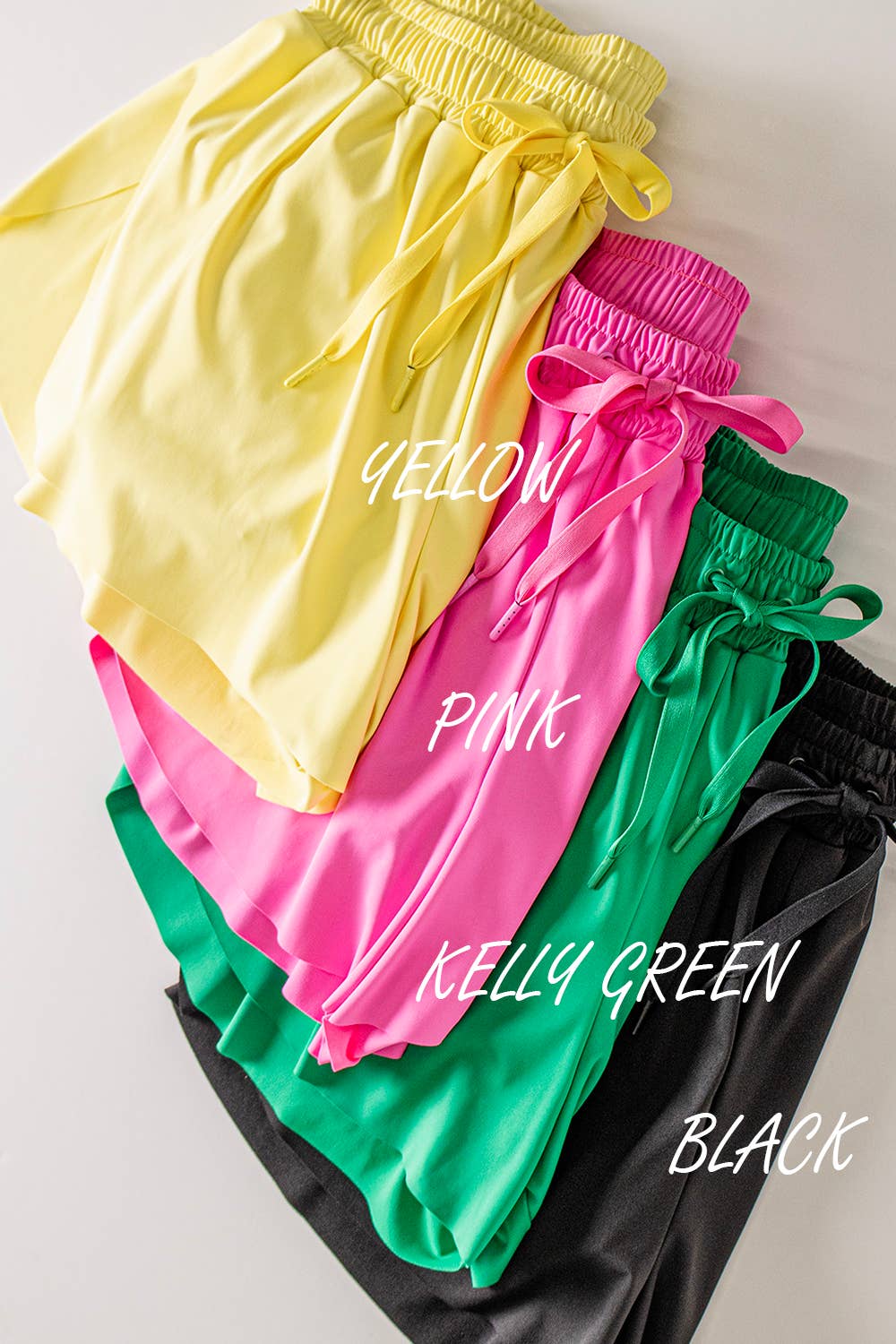 NP70872-Side Overlap Activewear Shorts W/ Shorts Lining