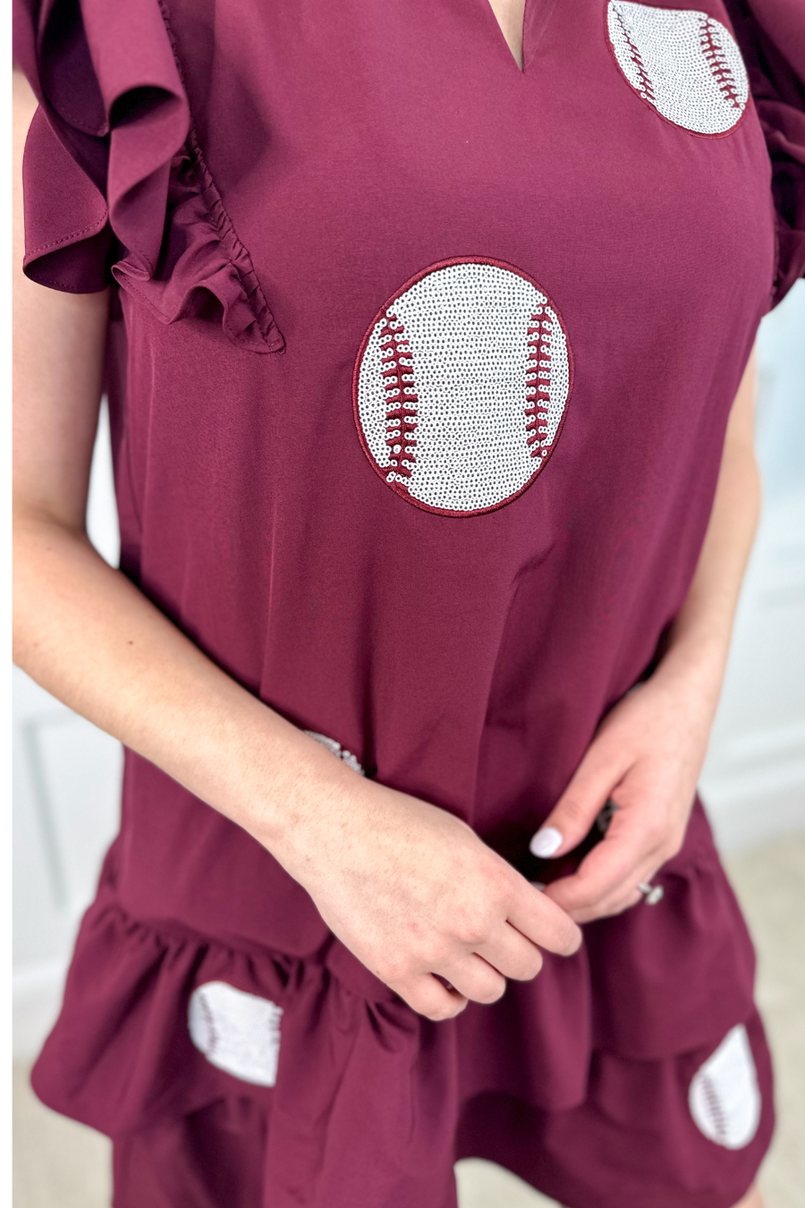 Baseball Fan Sequin Dress PP137