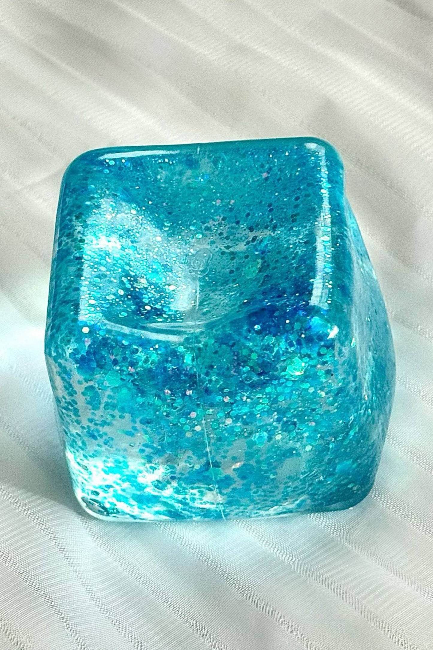 Glitter Cube Stress Relief Squeeze Toy