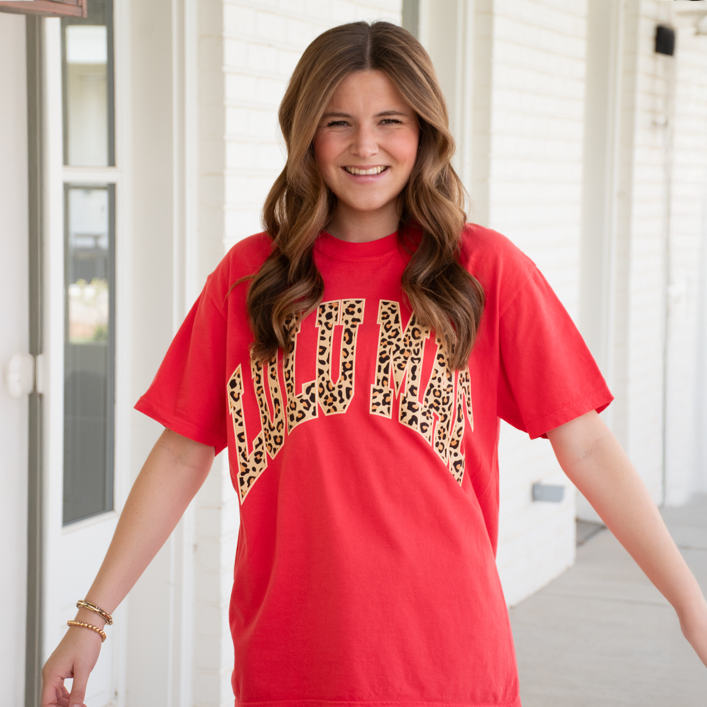 Leopard Adult Paprika Comfort Colors Tee PP150