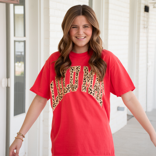 Leopard Adult Paprika Comfort Colors Tee PP150