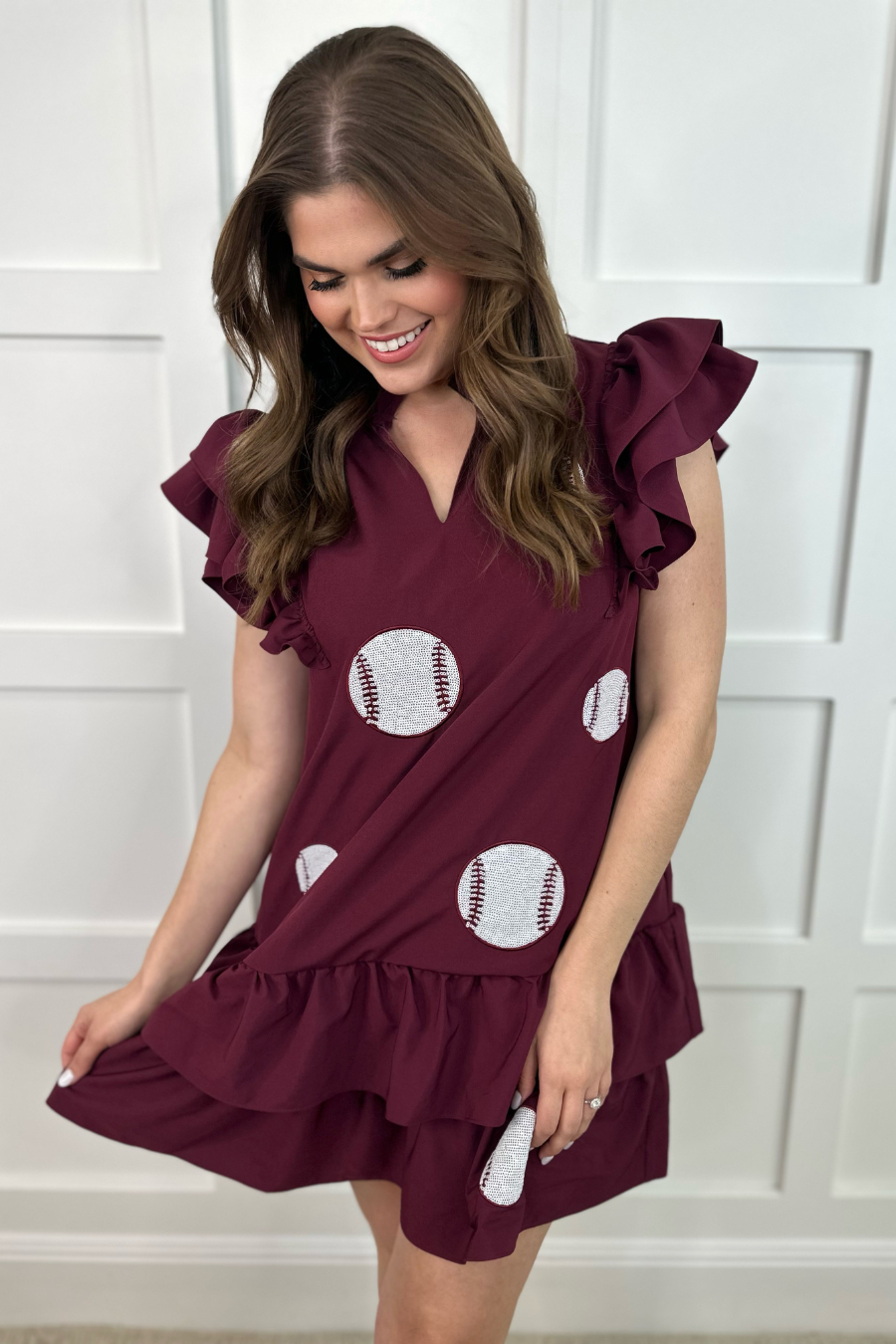 Baseball Fan Sequin Dress PP137